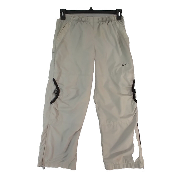 Nike sweatpants running track gym women's medium Gray Line insulated - Picture 1 of 14